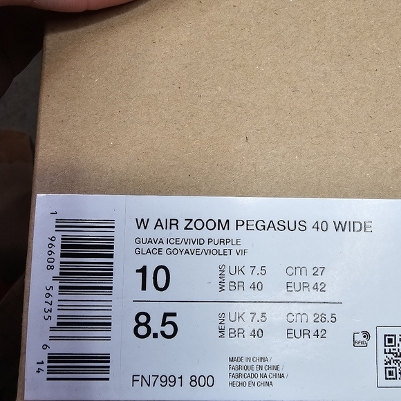 New Nike Pegasus 40 Women's Road Running Shoes (Extra Wide) - Picture 11 of 11